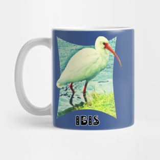 White  Ibis Mug